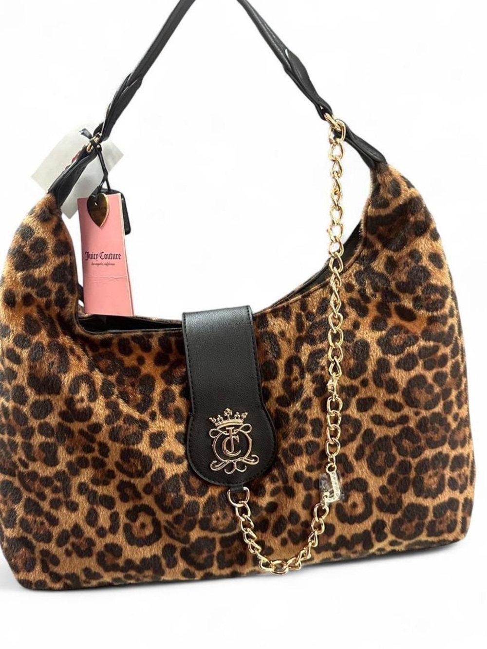 Juicy Couture “Juicy Royal Crest Hobo/Coho”, leopard